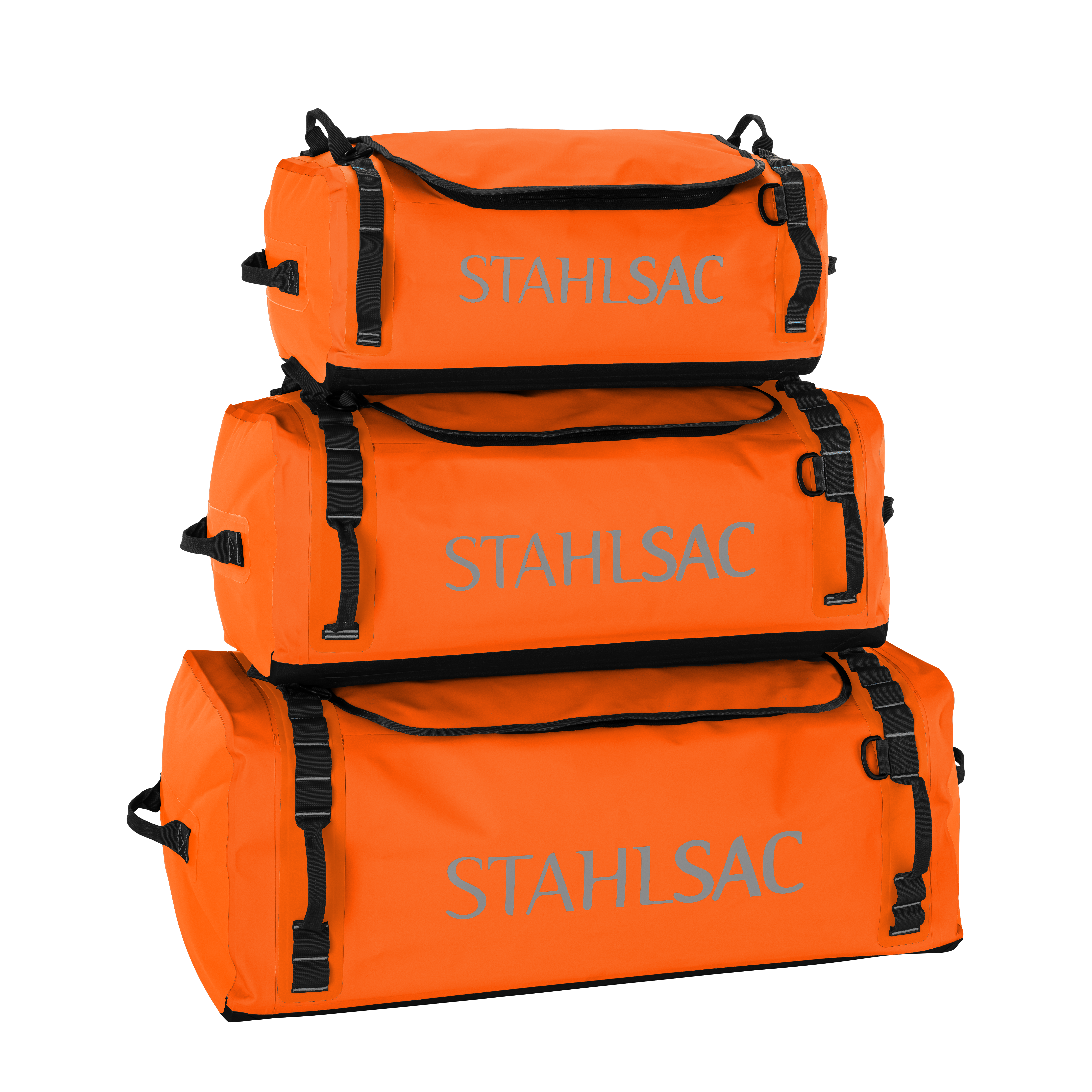 Abyss duffel stackedorange front