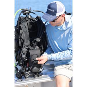 Dive housing holster closed topside