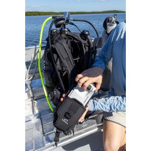 Dive housing holster open topside