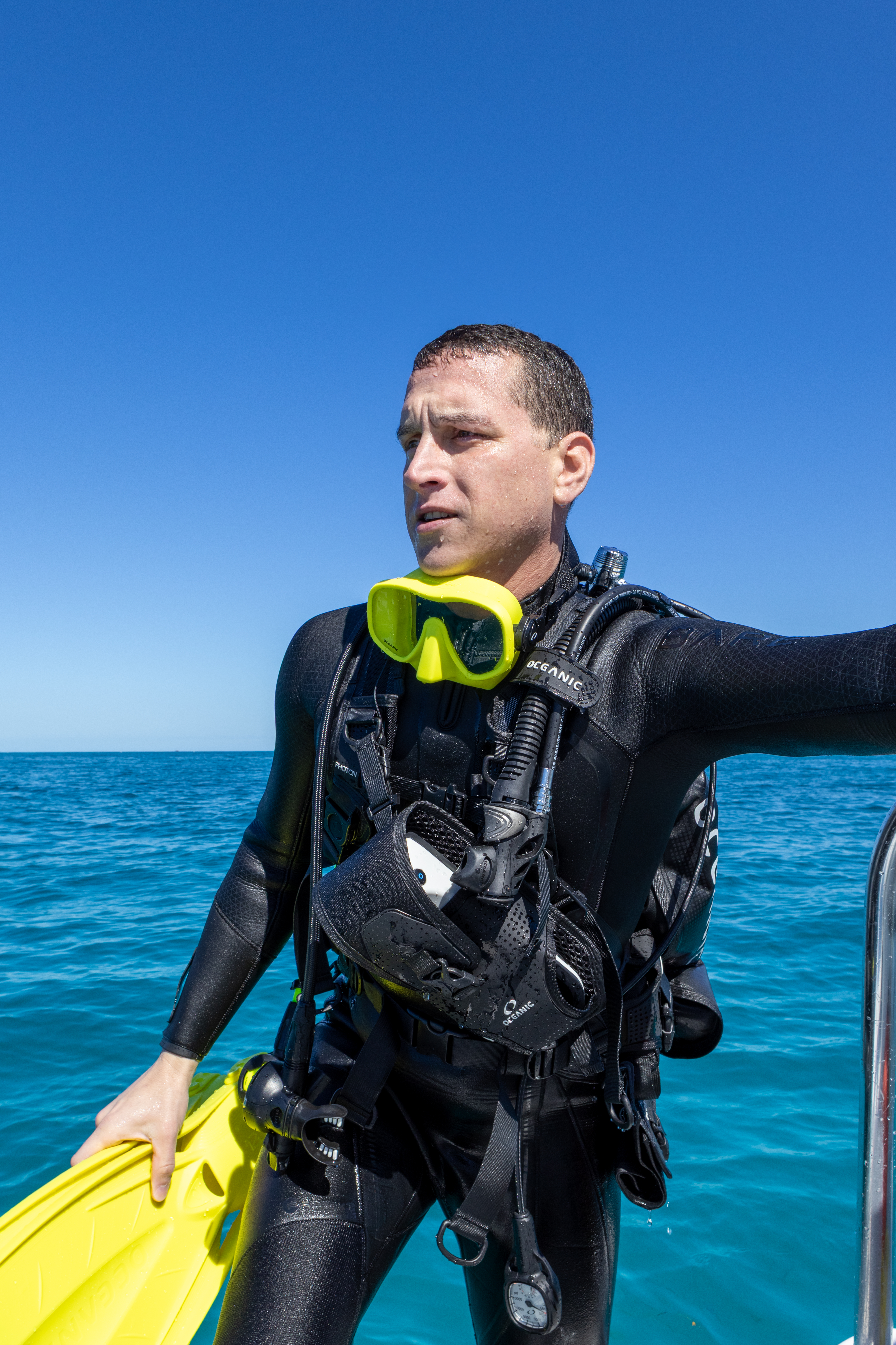 Photon air dive housing holster attached