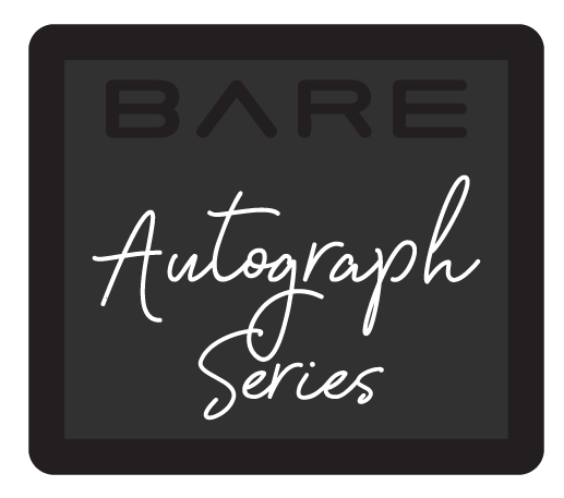 Bare autograph badge