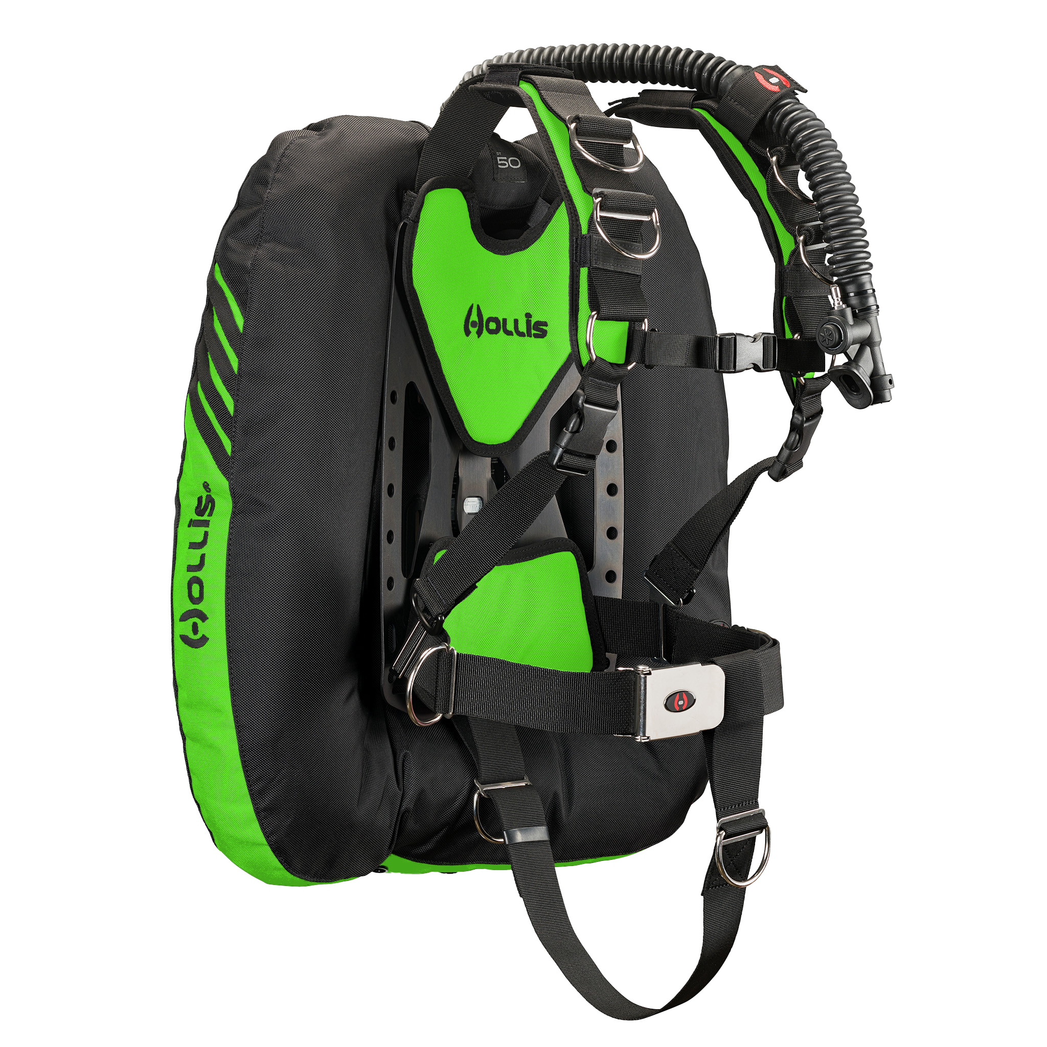 Hollis crib dt50 aluminum elite2 lime side