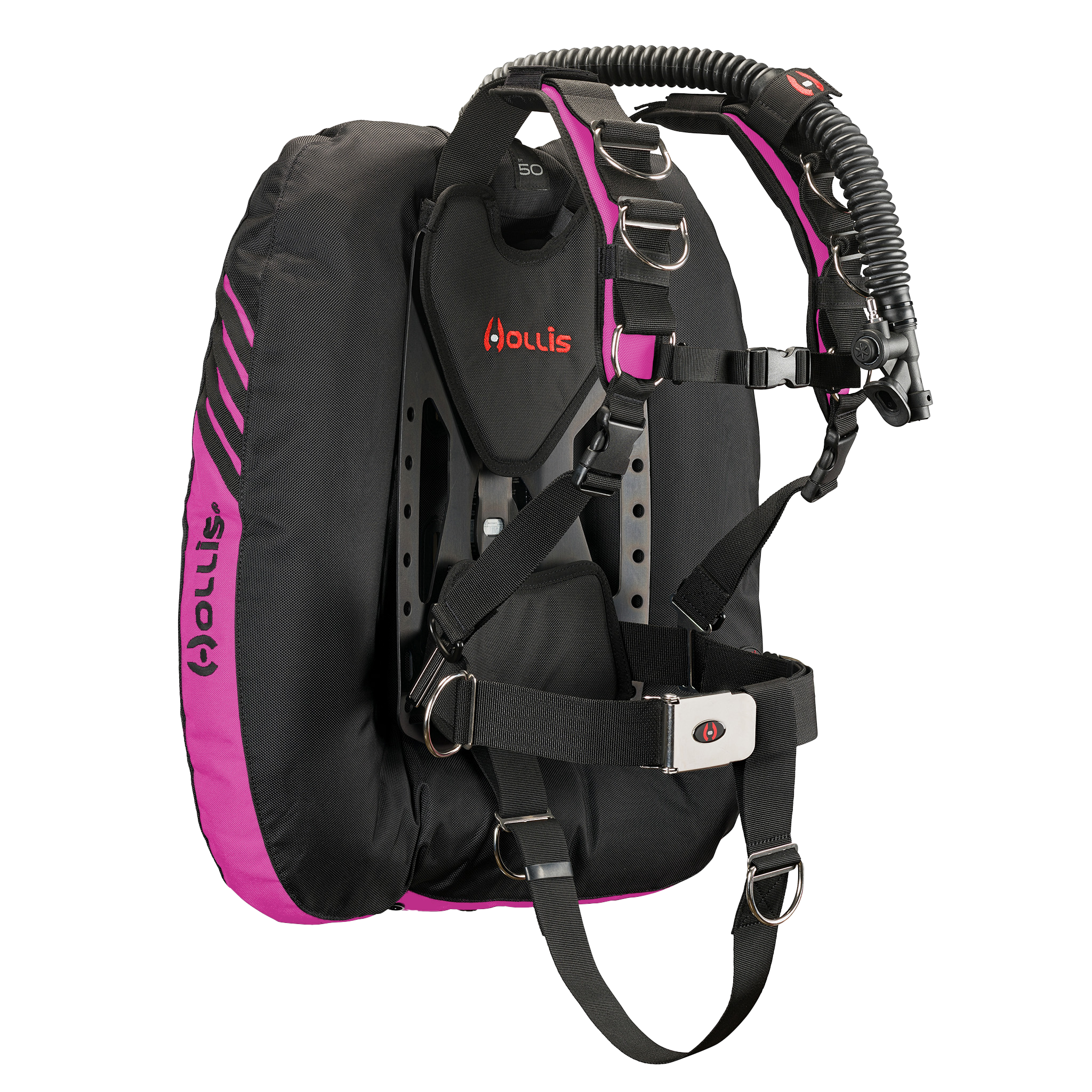 Hollis crib dt50 aluminum elite2 pink side