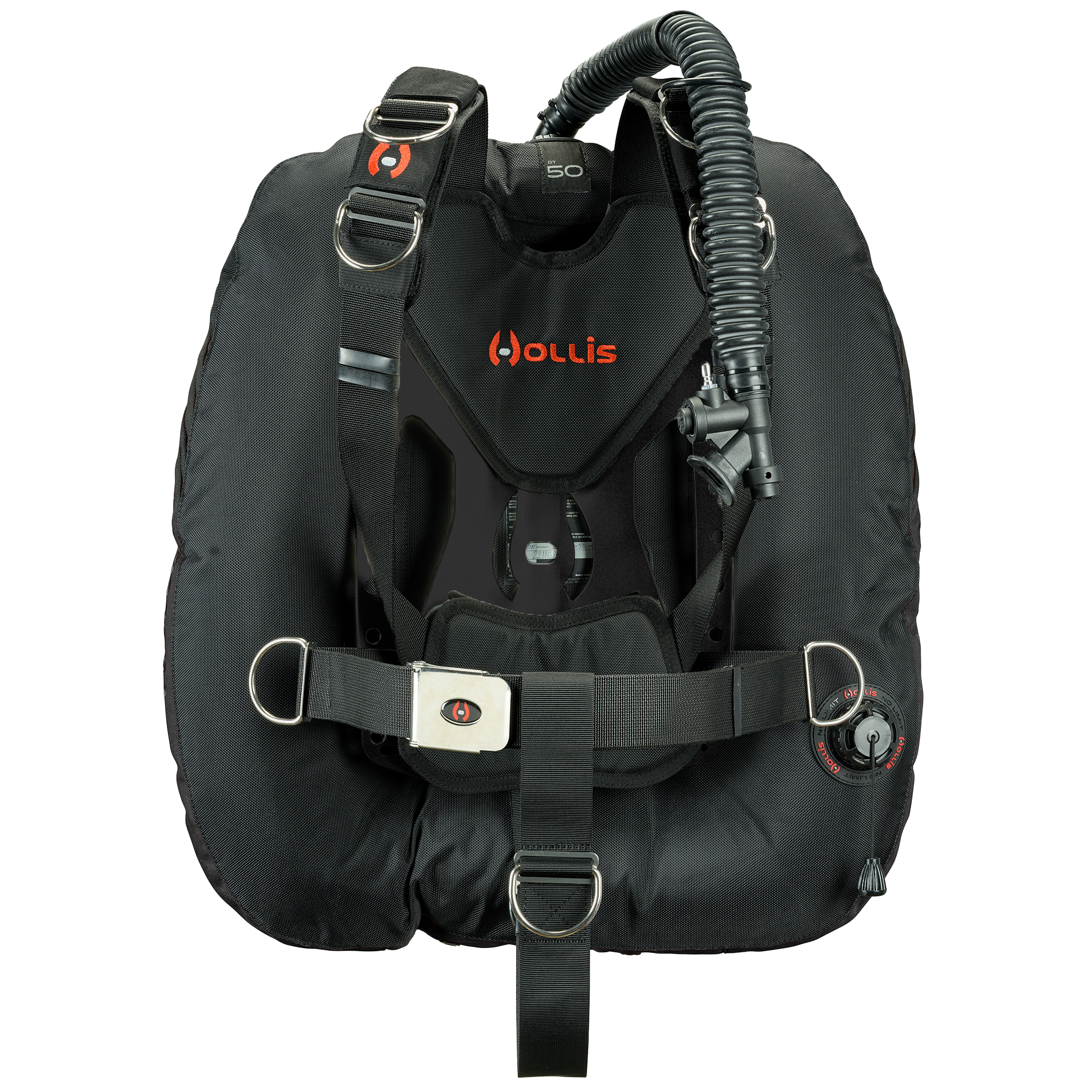 Hollis crib dt50 aluminum solo black front