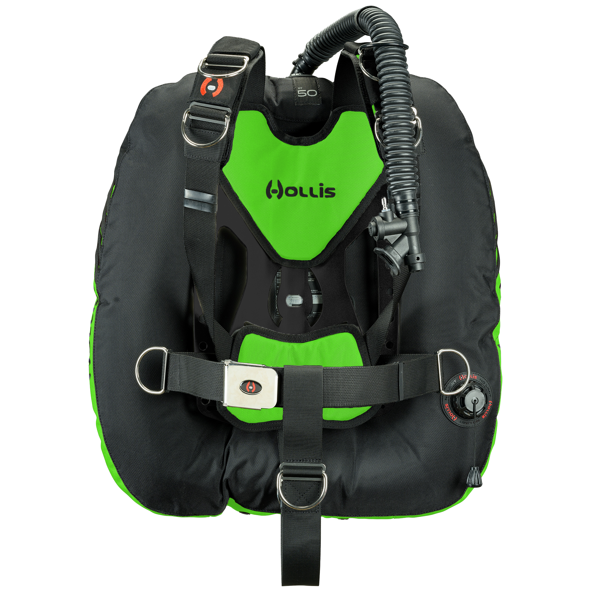 Hollis crib dt50 aluminum solo lime front
