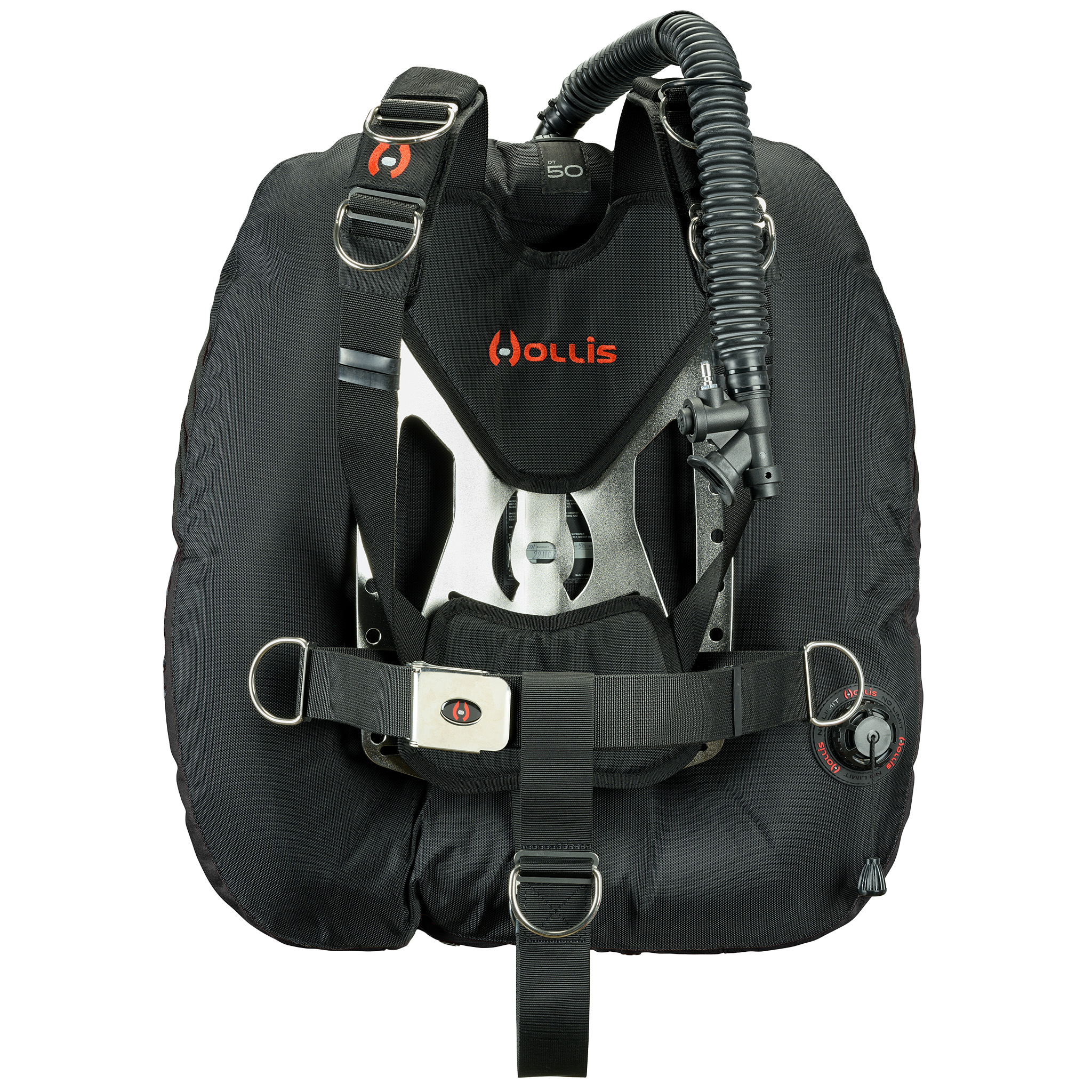 Hollis crib dt50 stainless solo black front