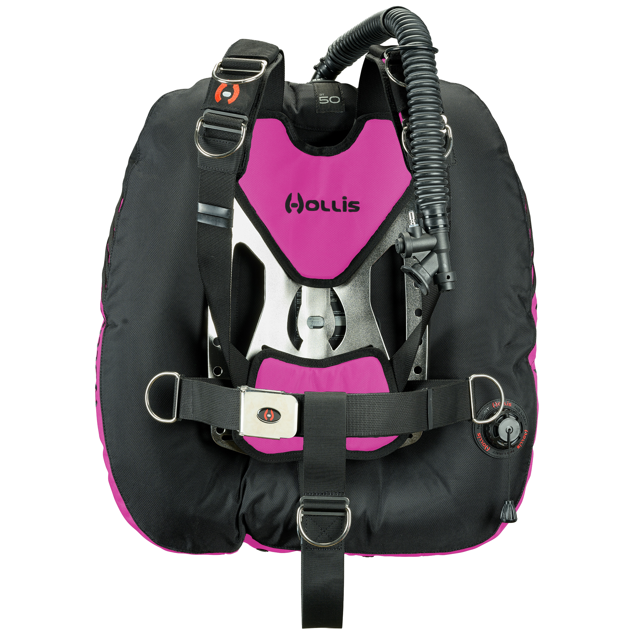 Hollis crib dt50 stainless solo pink front