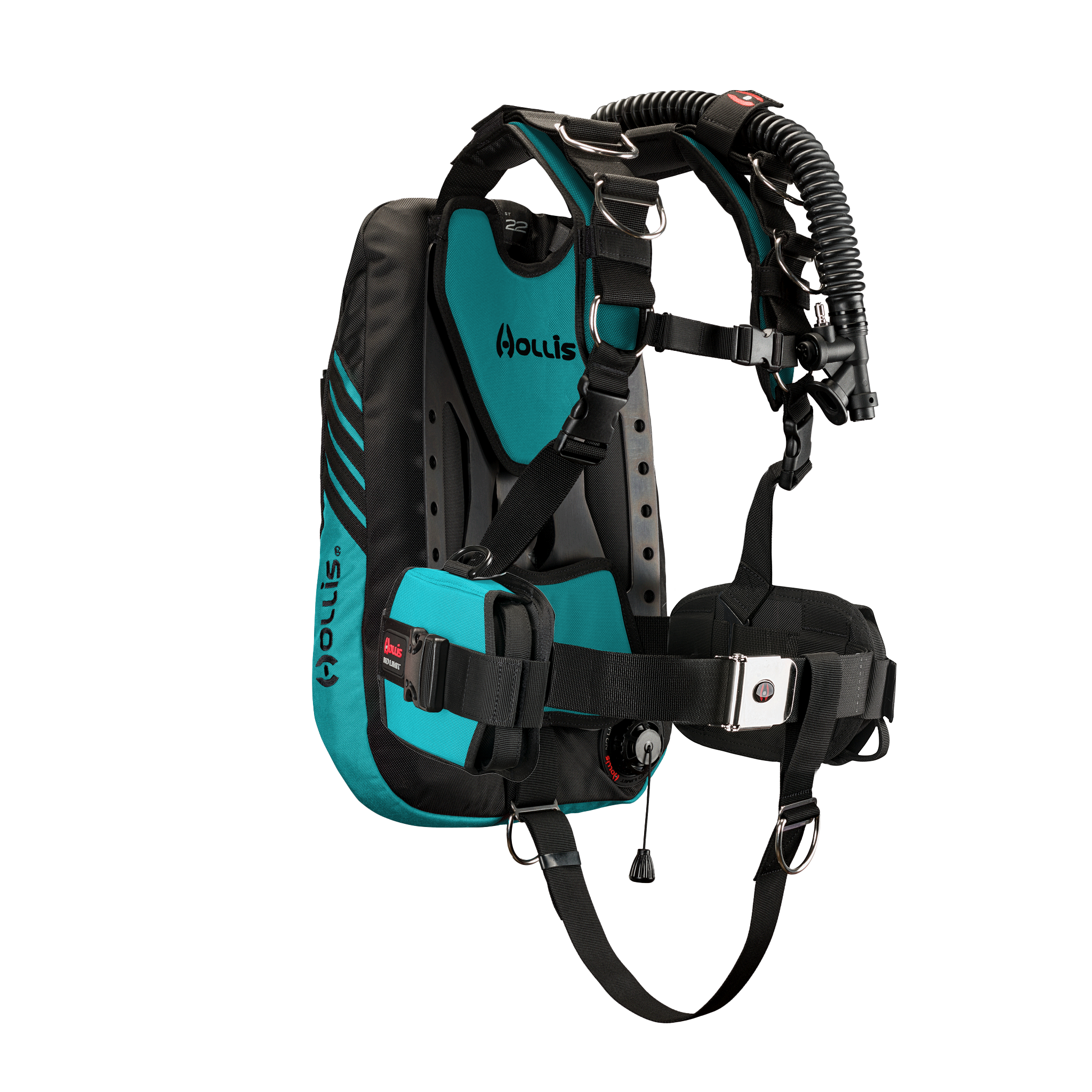 Hollis crib st22 aluminum elite2 aqua side