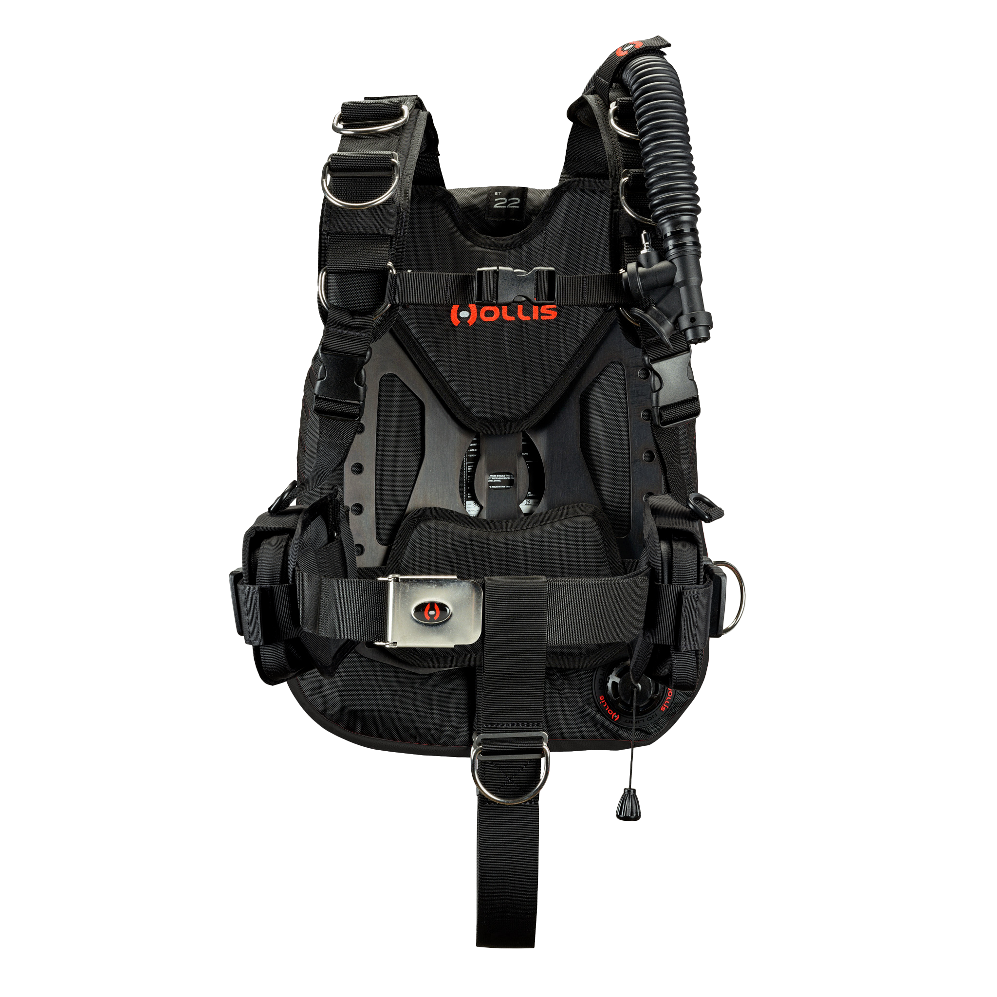 Hollis crib st22 aluminum elite2 black front