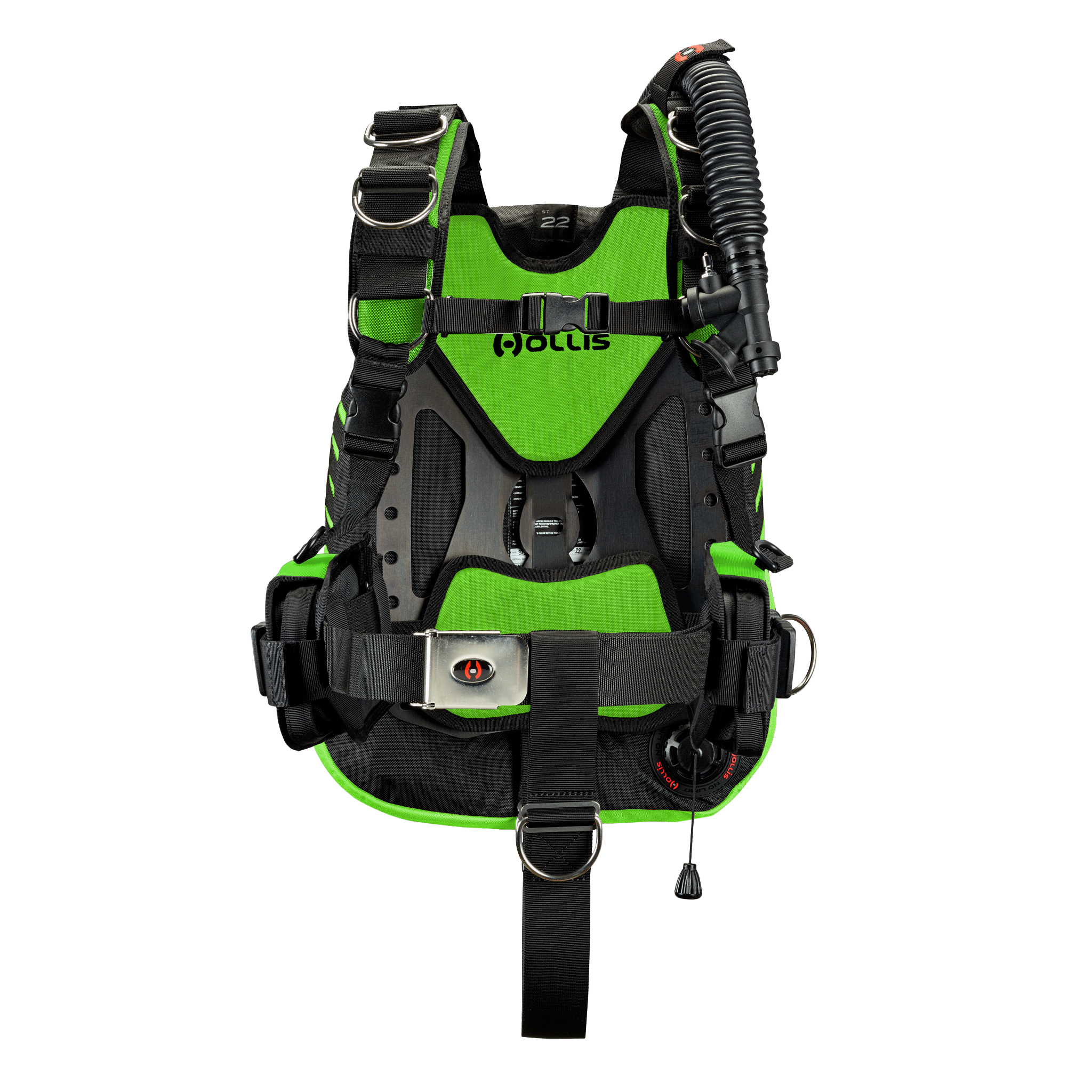 Hollis crib st22 aluminum elite2 lime front