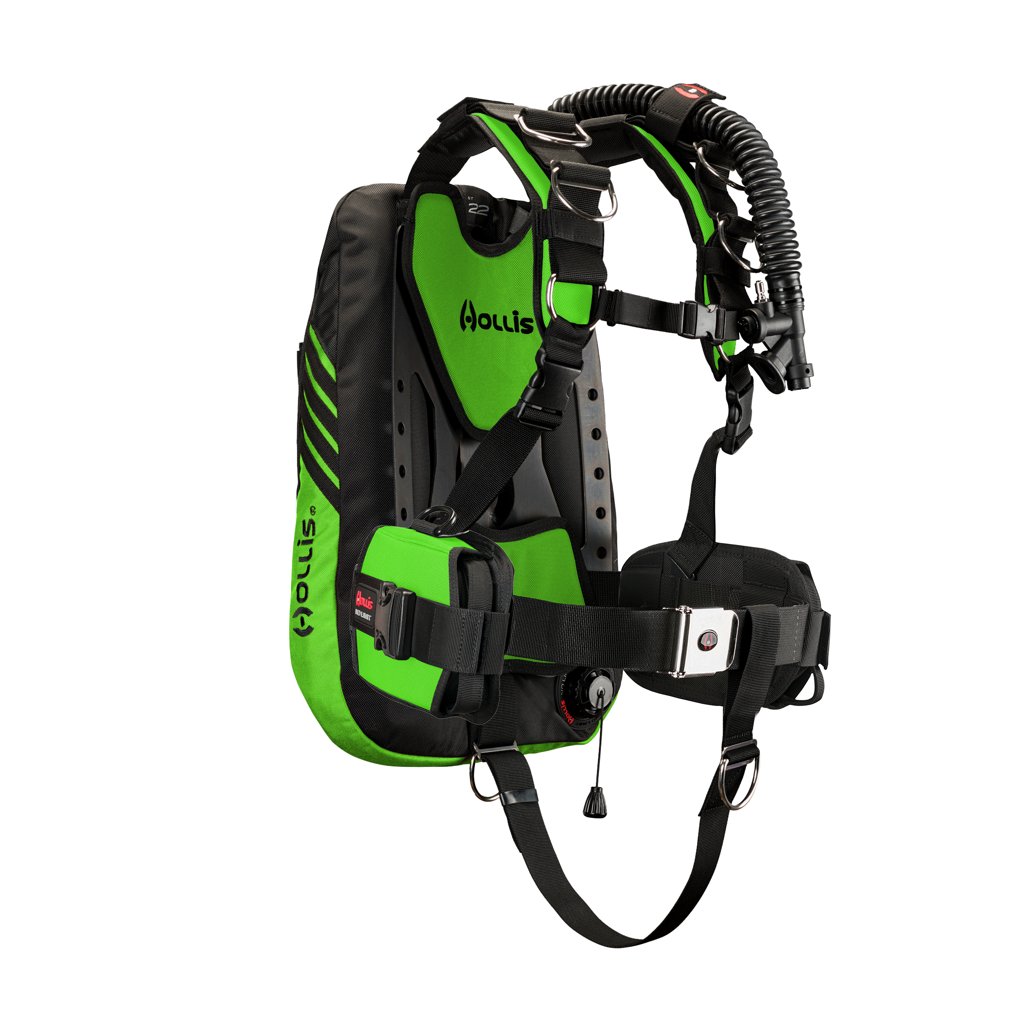 Hollis crib st22 aluminum elite2 lime side
