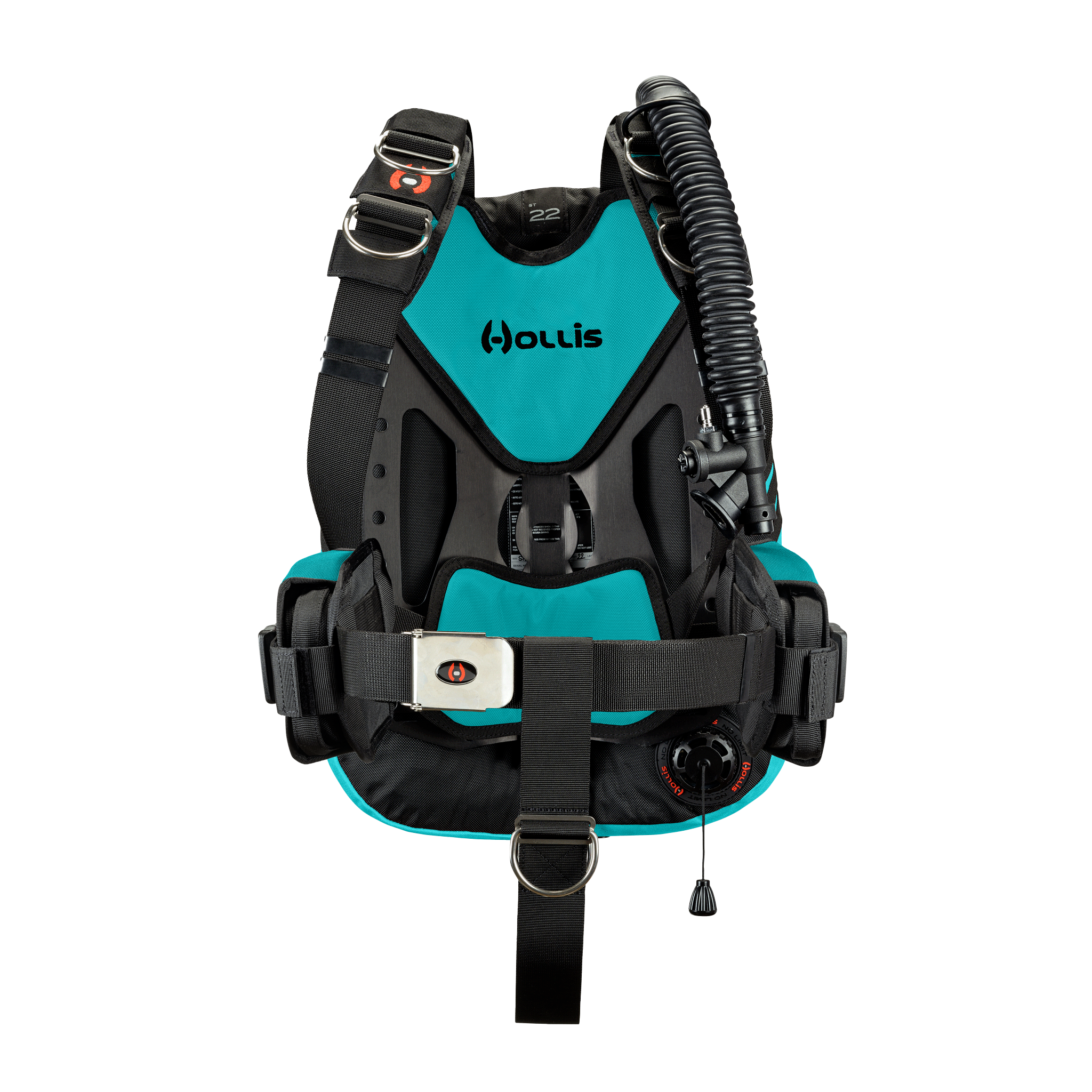Hollis crib st22 aluminum solo aqua front