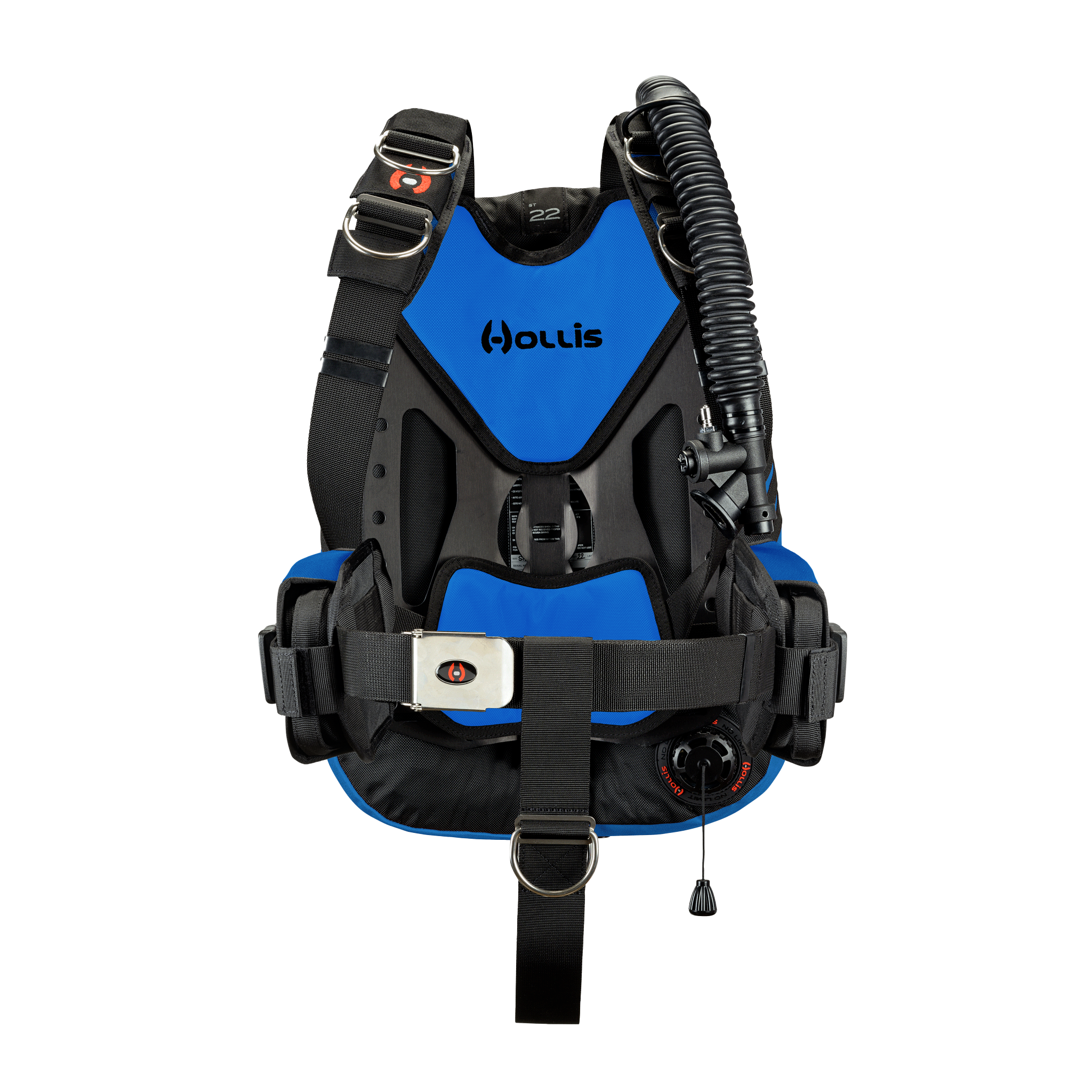 Hollis crib st22 aluminum solo blue front
