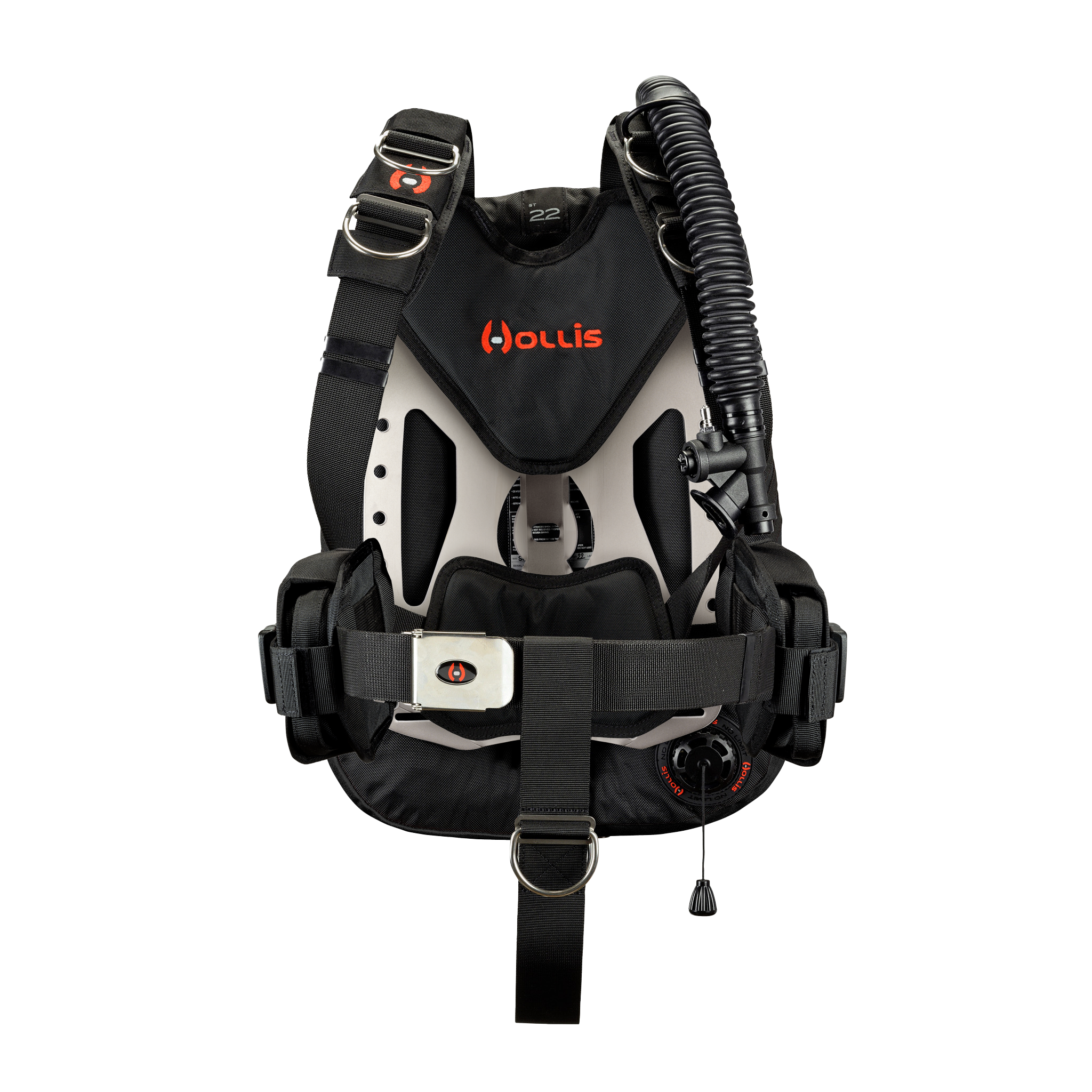 Hollis crib st22 stainless solo black front