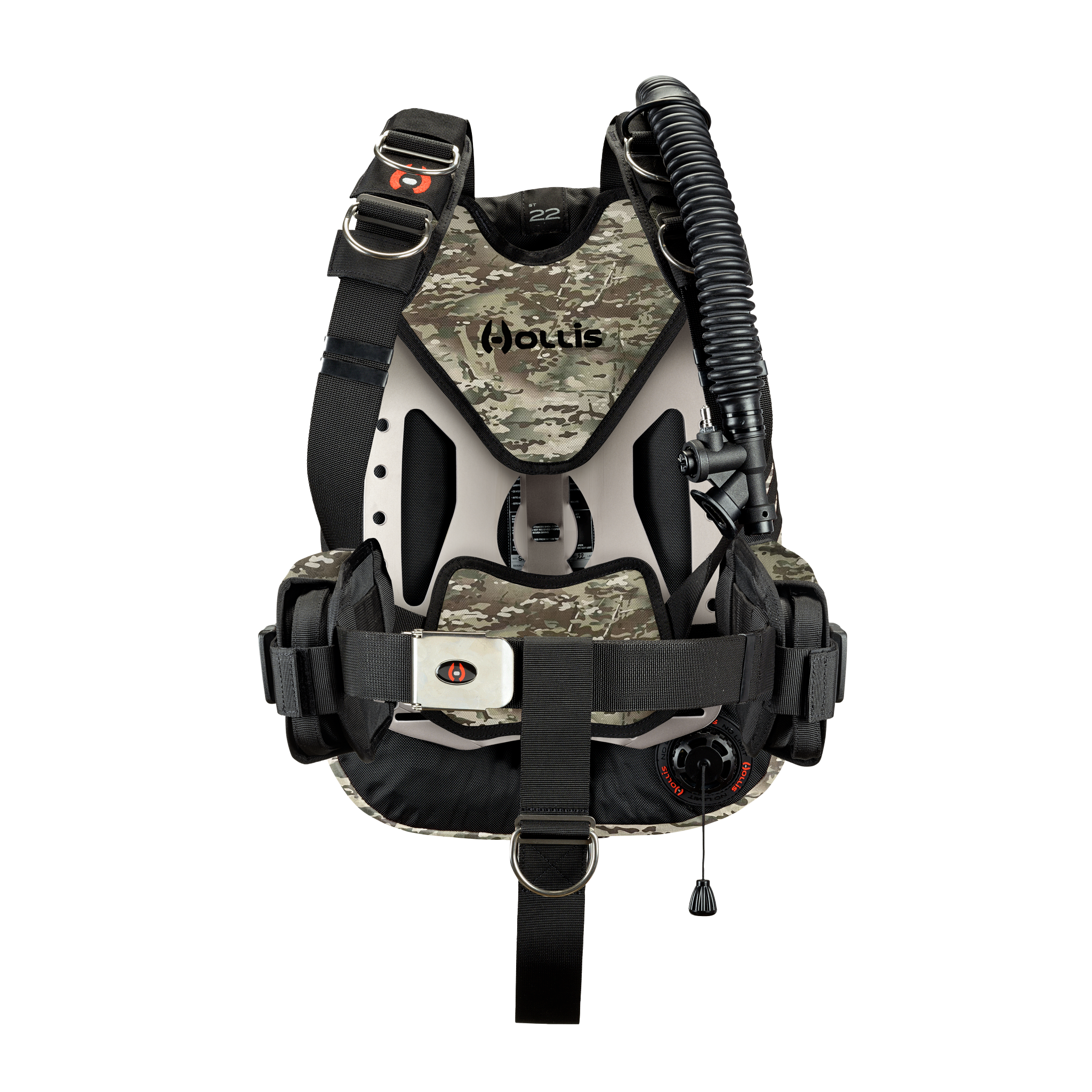 Hollis crib st22 stainless solo camo front