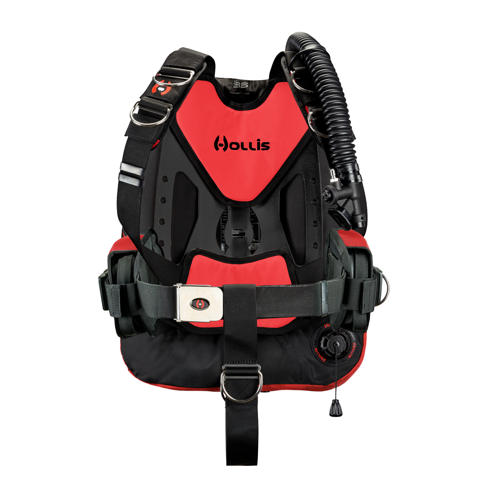 Hollis crib st35 aluminum solo red front