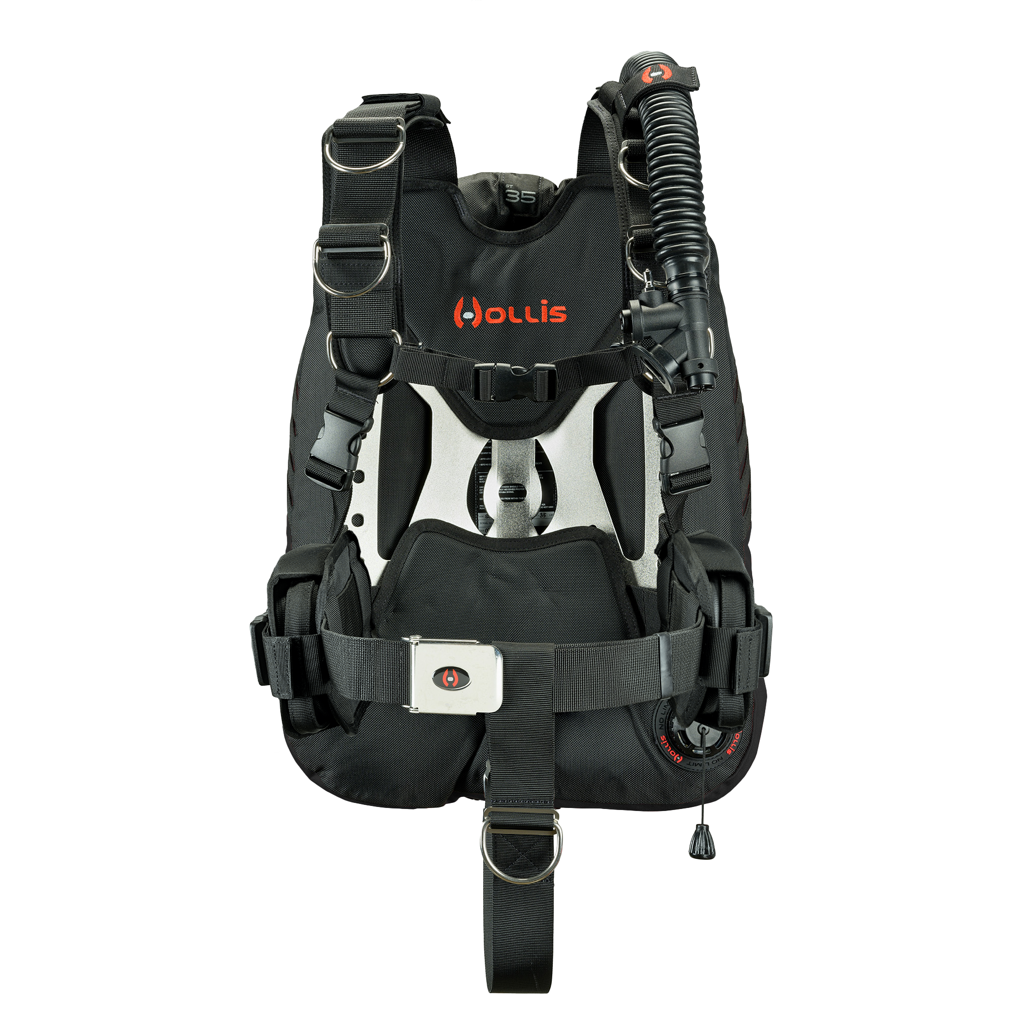 Hollis crib st35 stainless elite2 black front