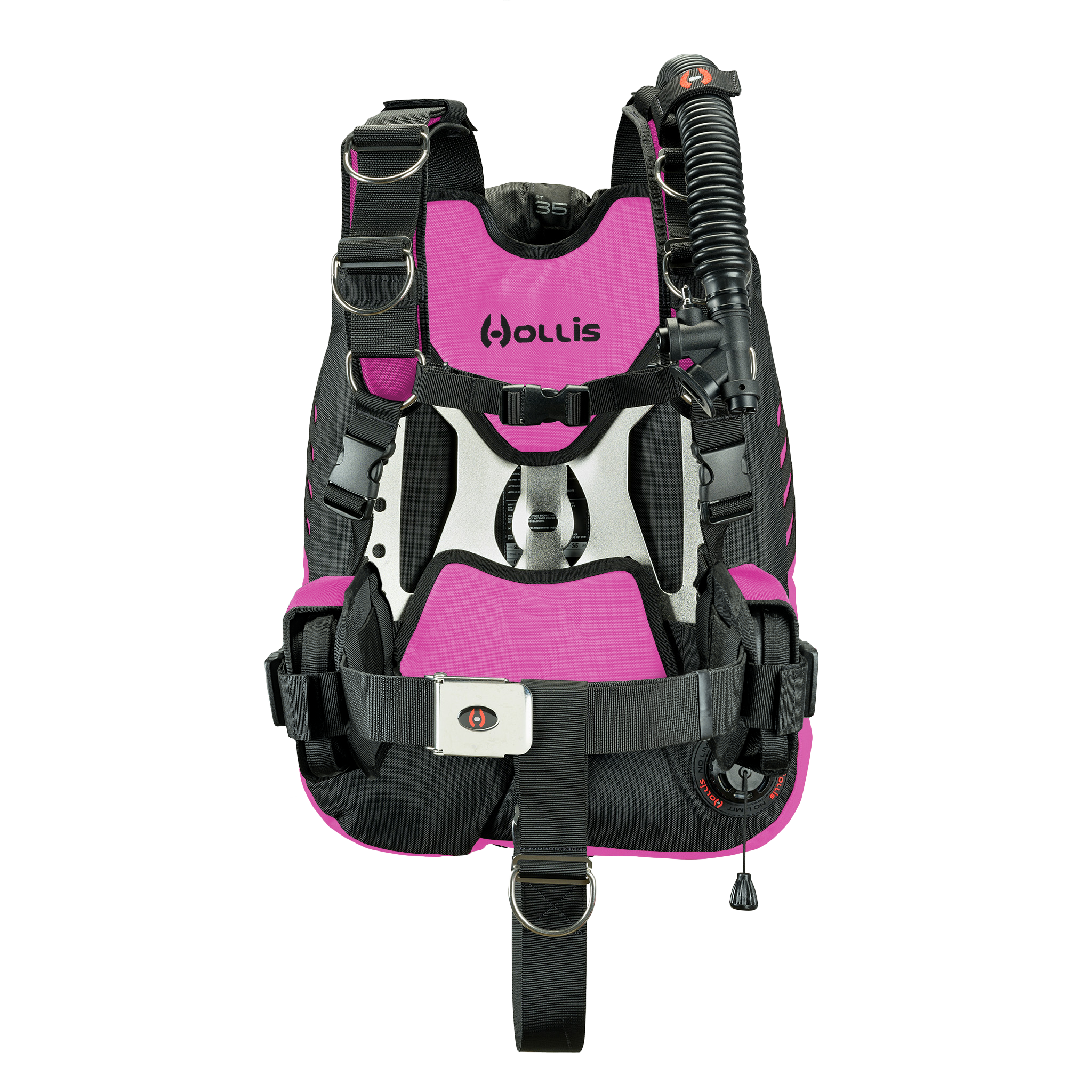 Hollis crib st35 stainless elite2 pink front