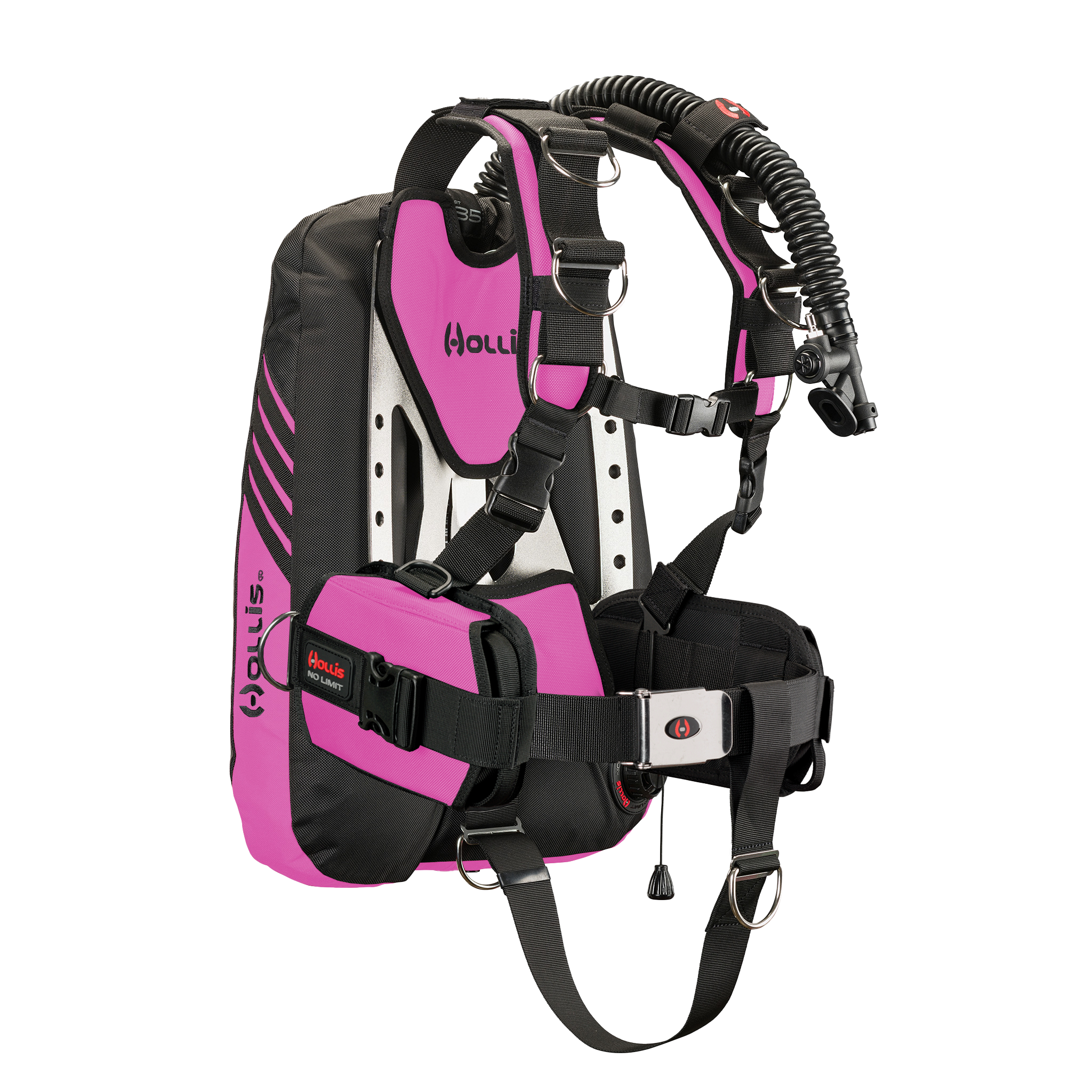 Hollis crib st35 stainless elite2 pink side